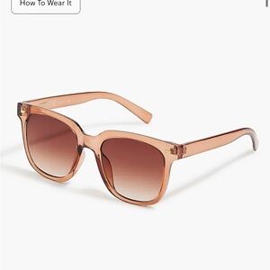 J crew Slim D-frame sunglasses new brown